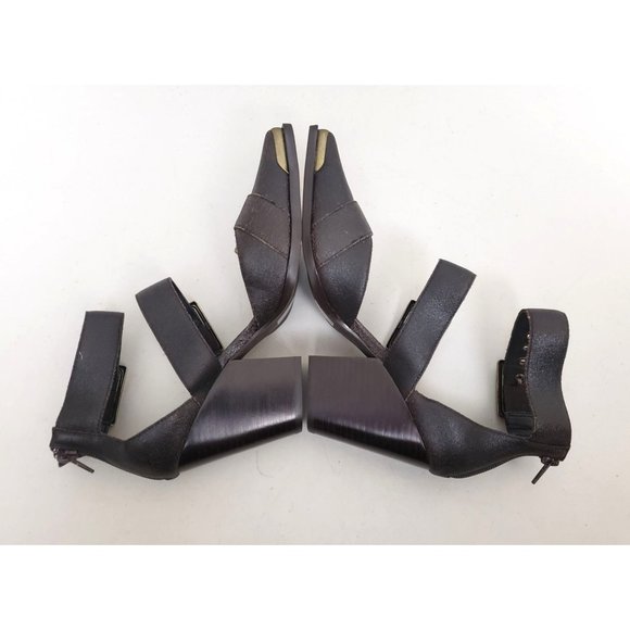 Free People X Jeffrey Campbell Hendrix Heels Dark Brown Size 9 - Picture 3 of 4